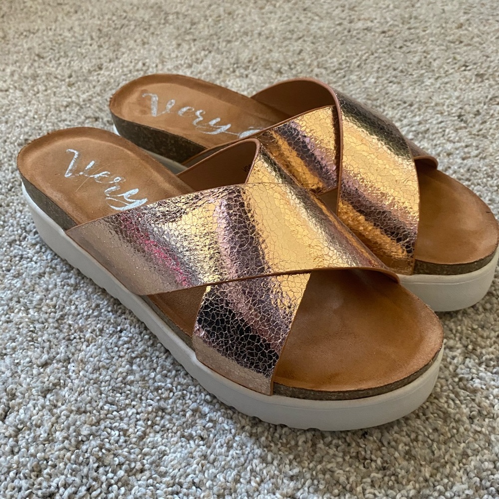 Blue Layne Boutique platform slides